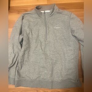 Columbia Men's Zip-Up Gray Sweater